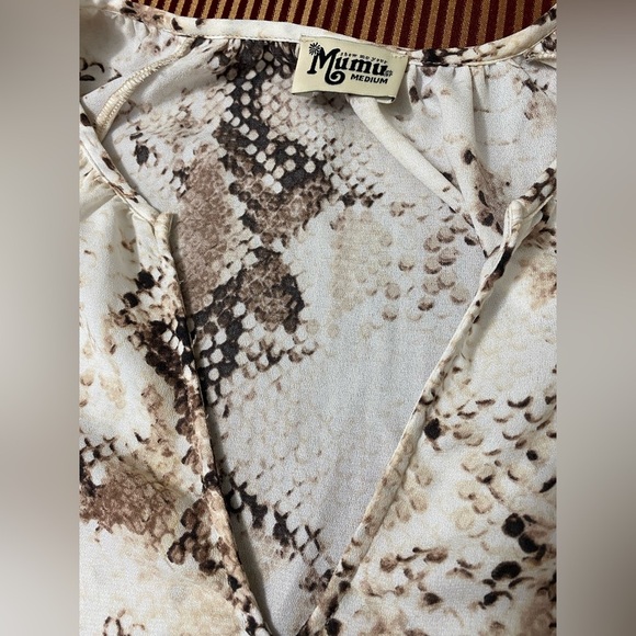 Show Me Your MuMu Snake Print Tunic Blouse size M - Picture 4 of 5